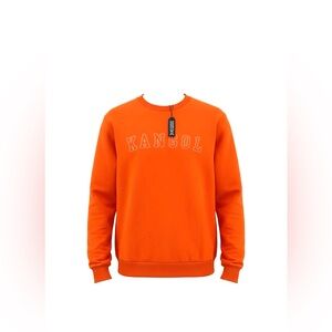 Men's Kangol Orange Crewneck Longsleeve Sweatshirt NWT XL